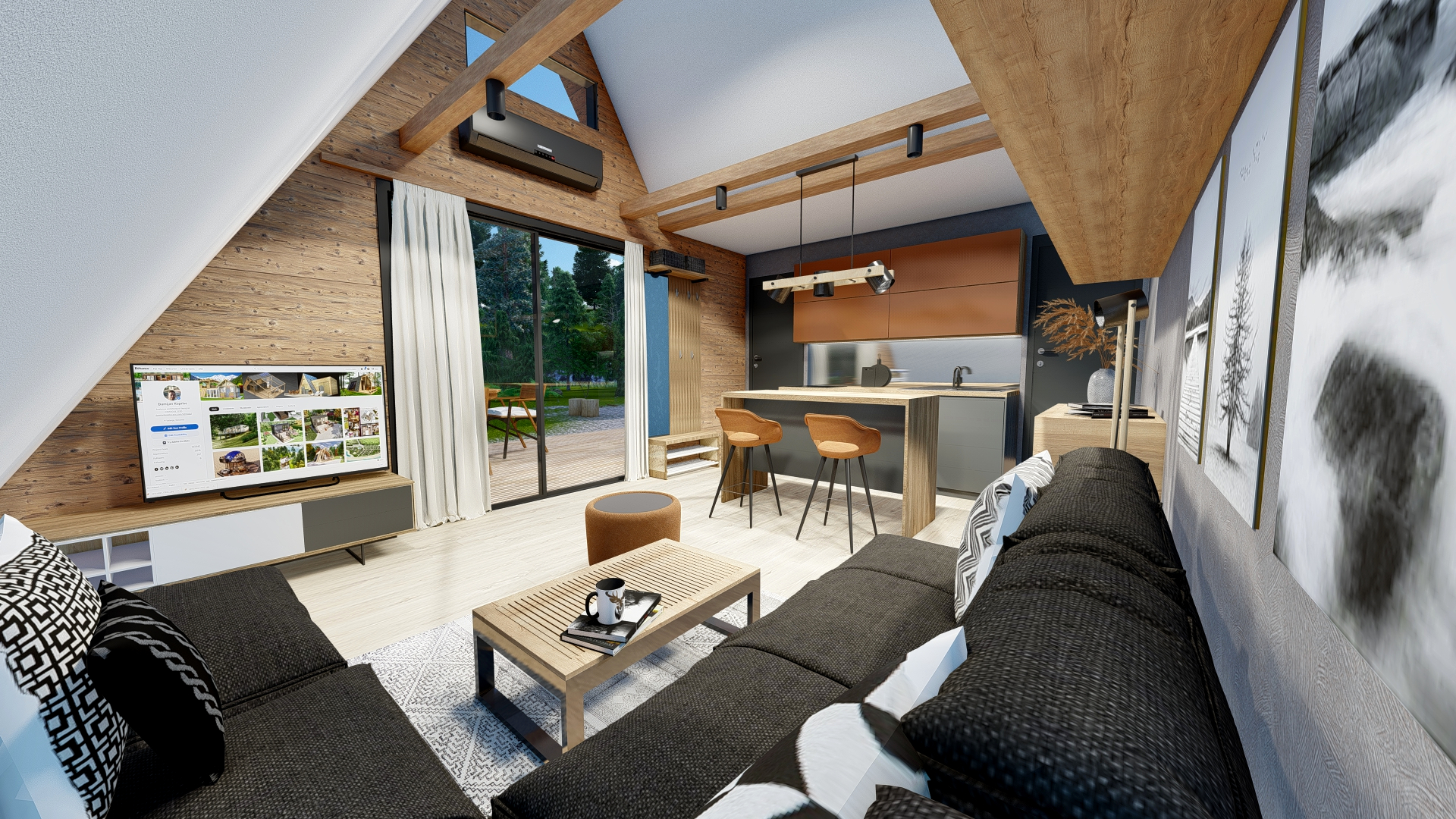 A frame house A34 .. 34m2-7