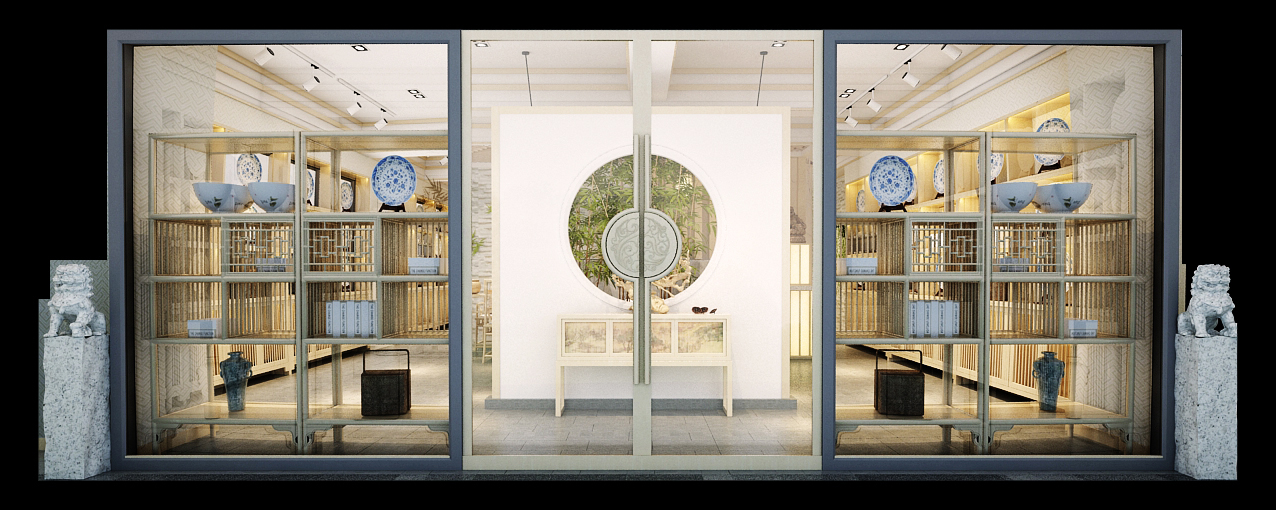 现代中式风格茶社-3