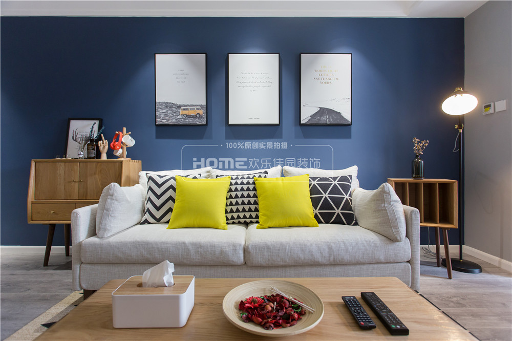 北欧风情的神秘孔雀蓝 | 成都时光俊园 2 室 2 厅 1 卫 1 厨案例解析-31