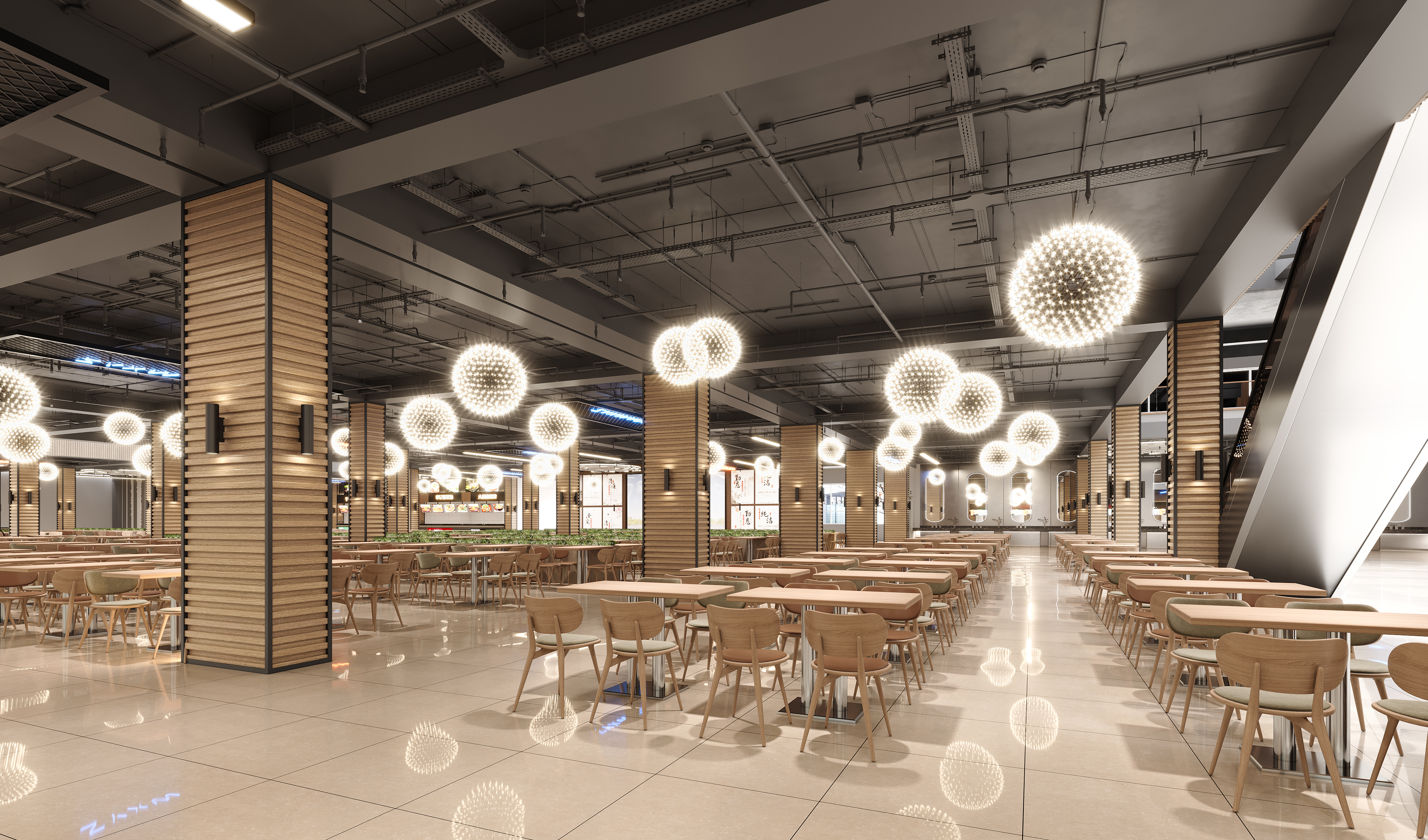 学校食堂效果图-4