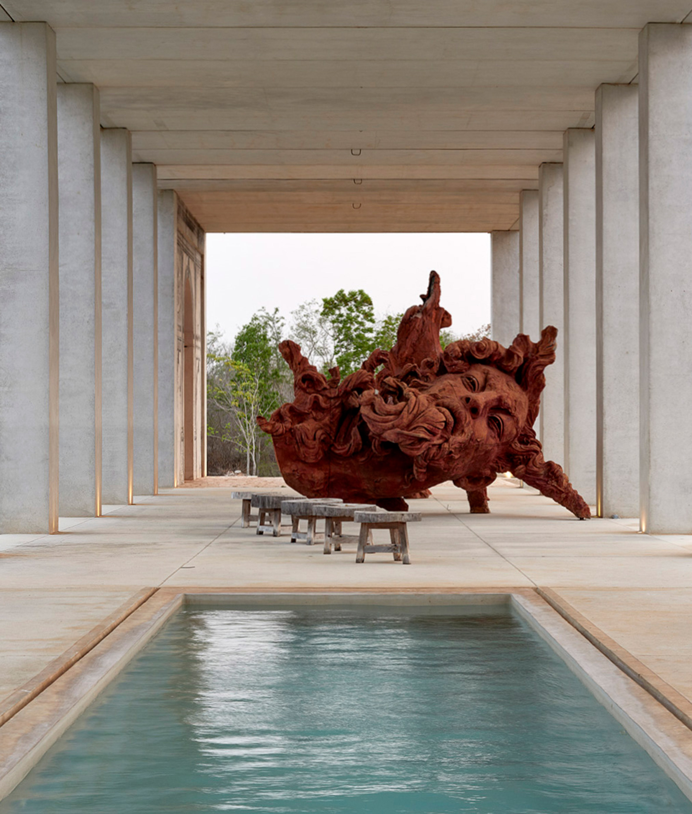 墨西哥兄弟建筑师打造“可居住的雕塑”艺术画廊-8