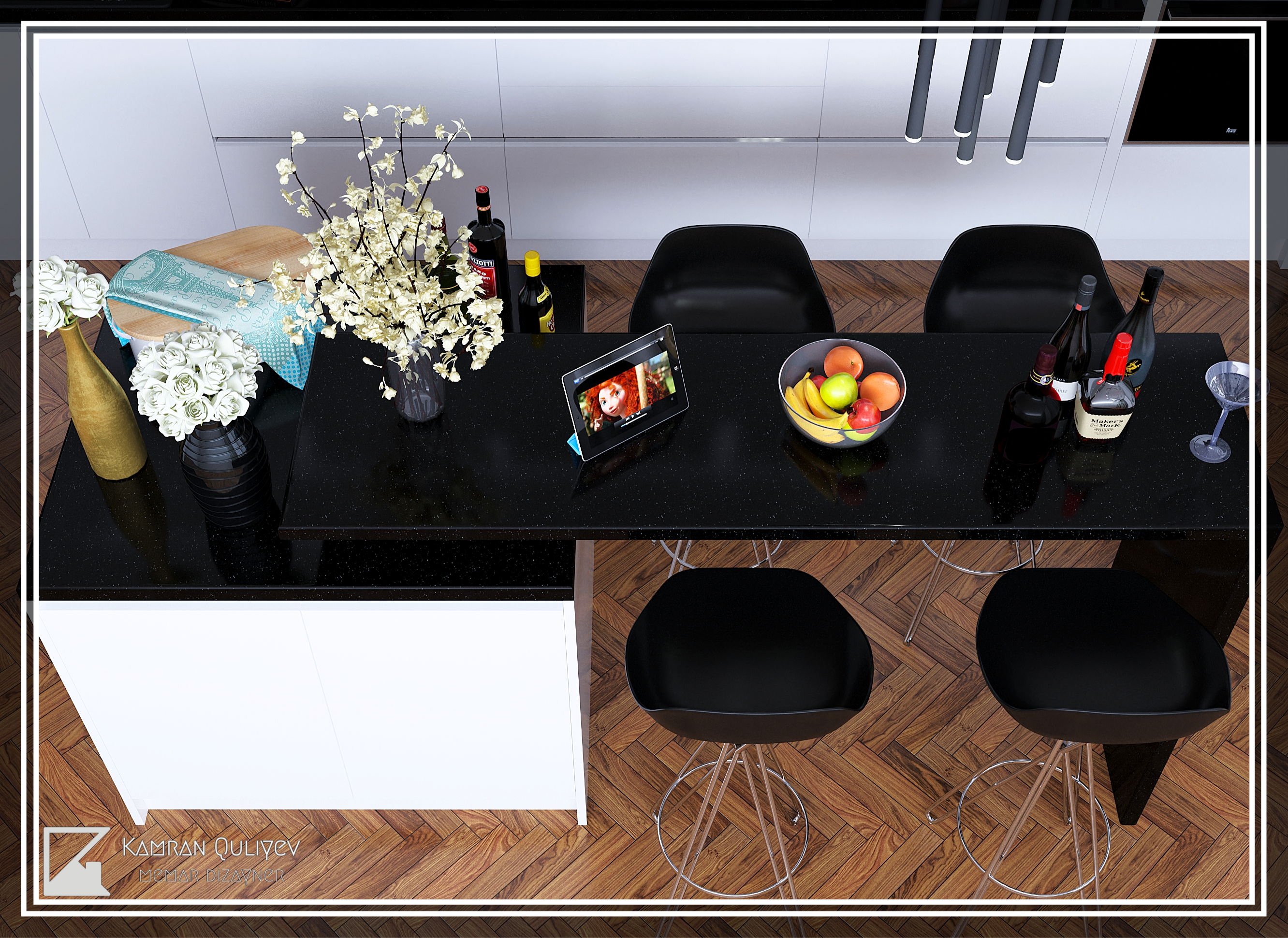 厨房 现代与新古典主义丨Azerbaijan丨Kamran Guliyev-11