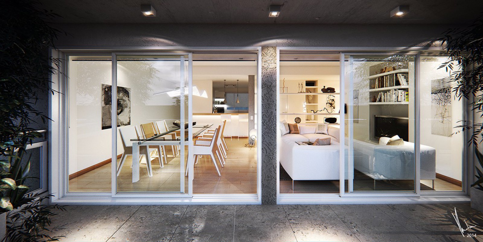 国外现代感木质公寓-5