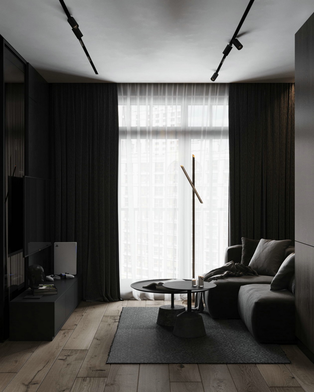 高级黑公寓 丰富极具有质感-12