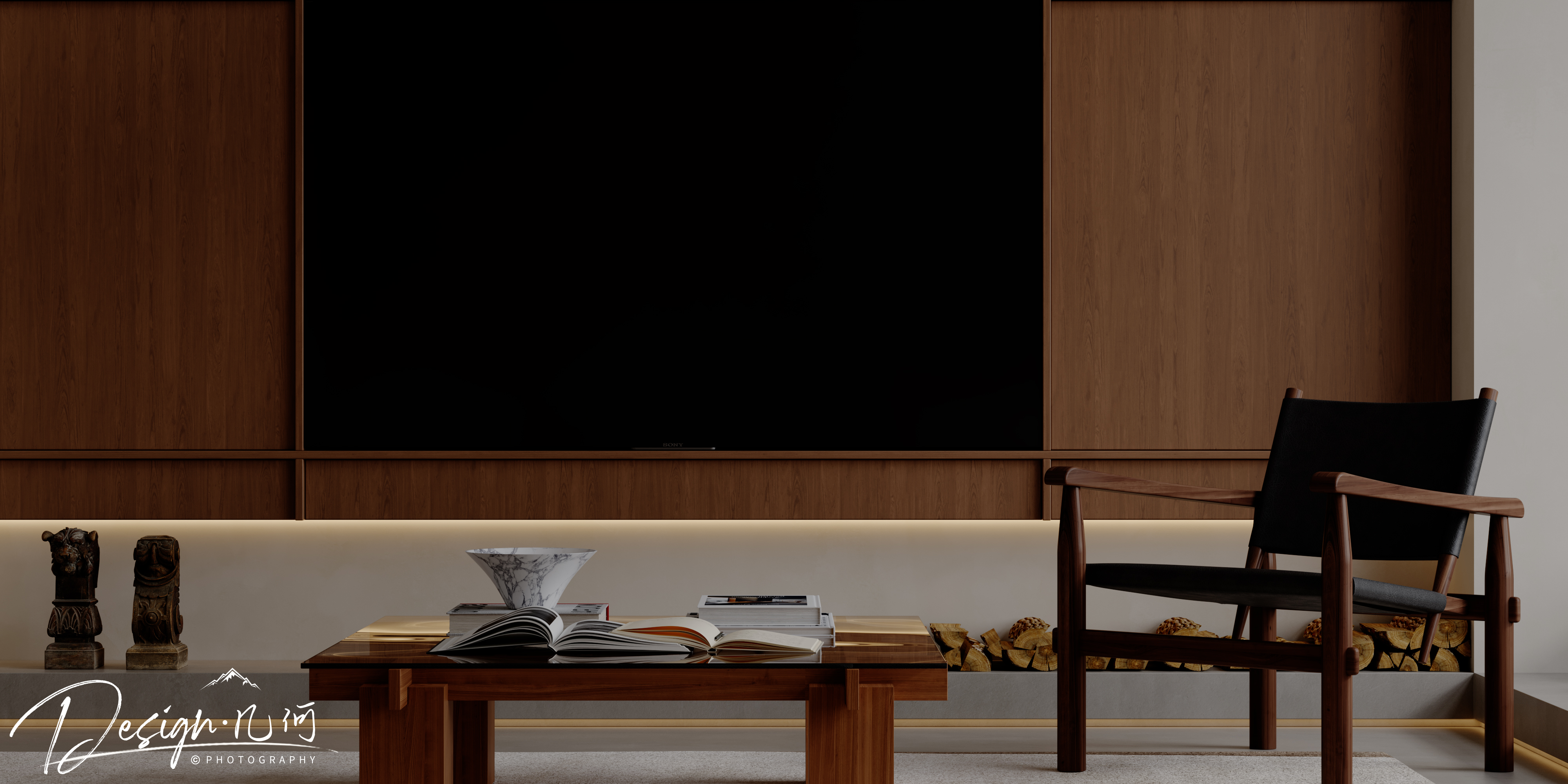 几何空间视觉表现 | 天玺湾中古风客餐厅（阴天篇）-7