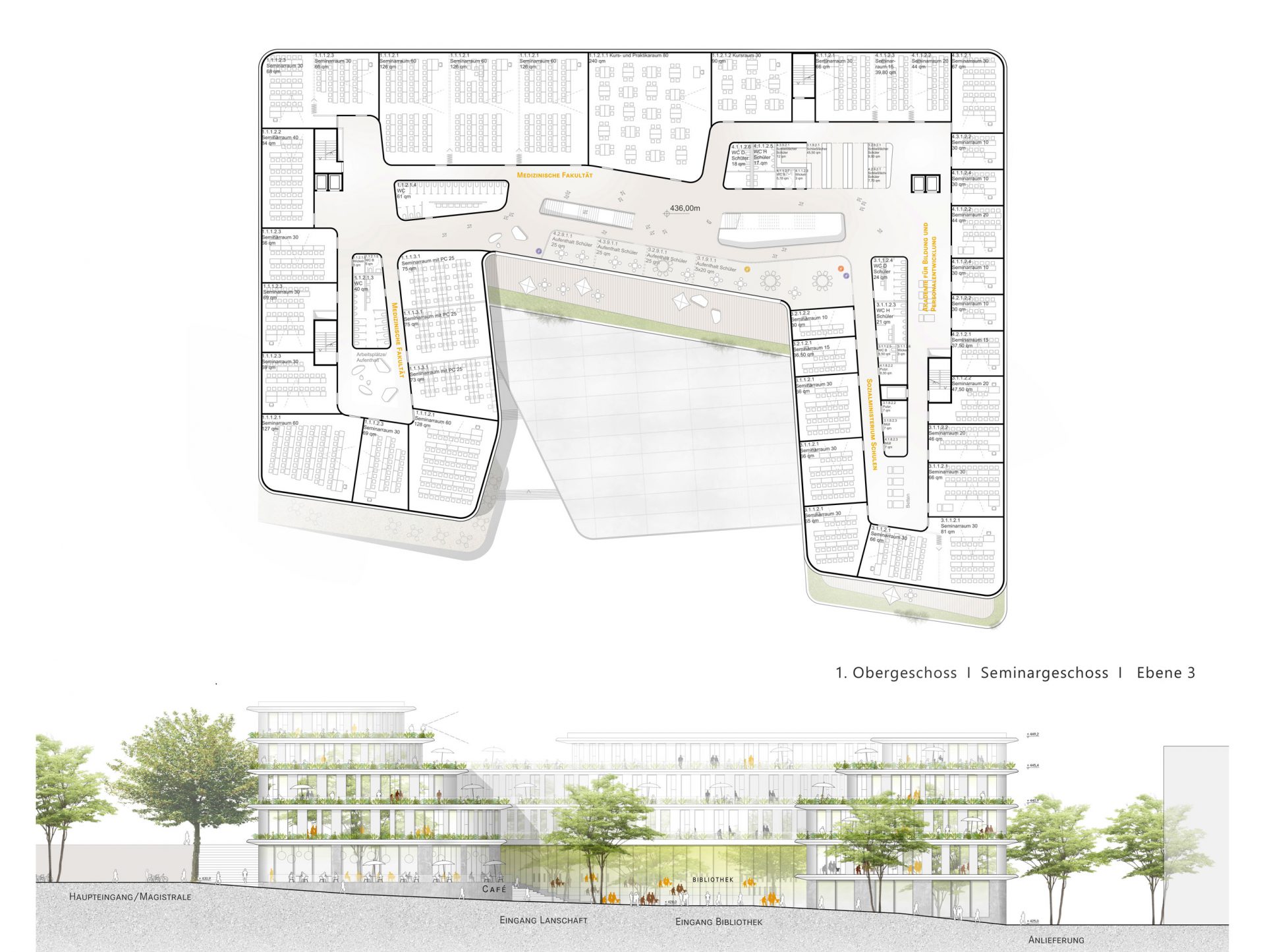 图宾根大学及大学医院教学与学习中心项目丨柏林HASCHER JEHLE Architektur-3