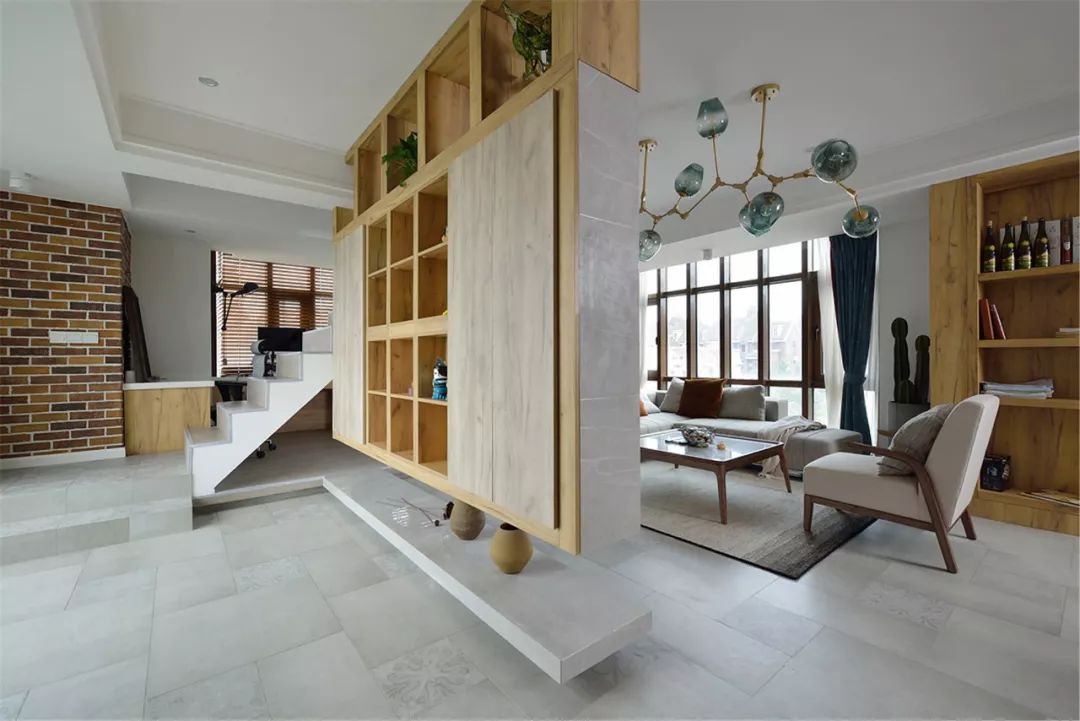 130㎡自然风复式  城市空间设计-59