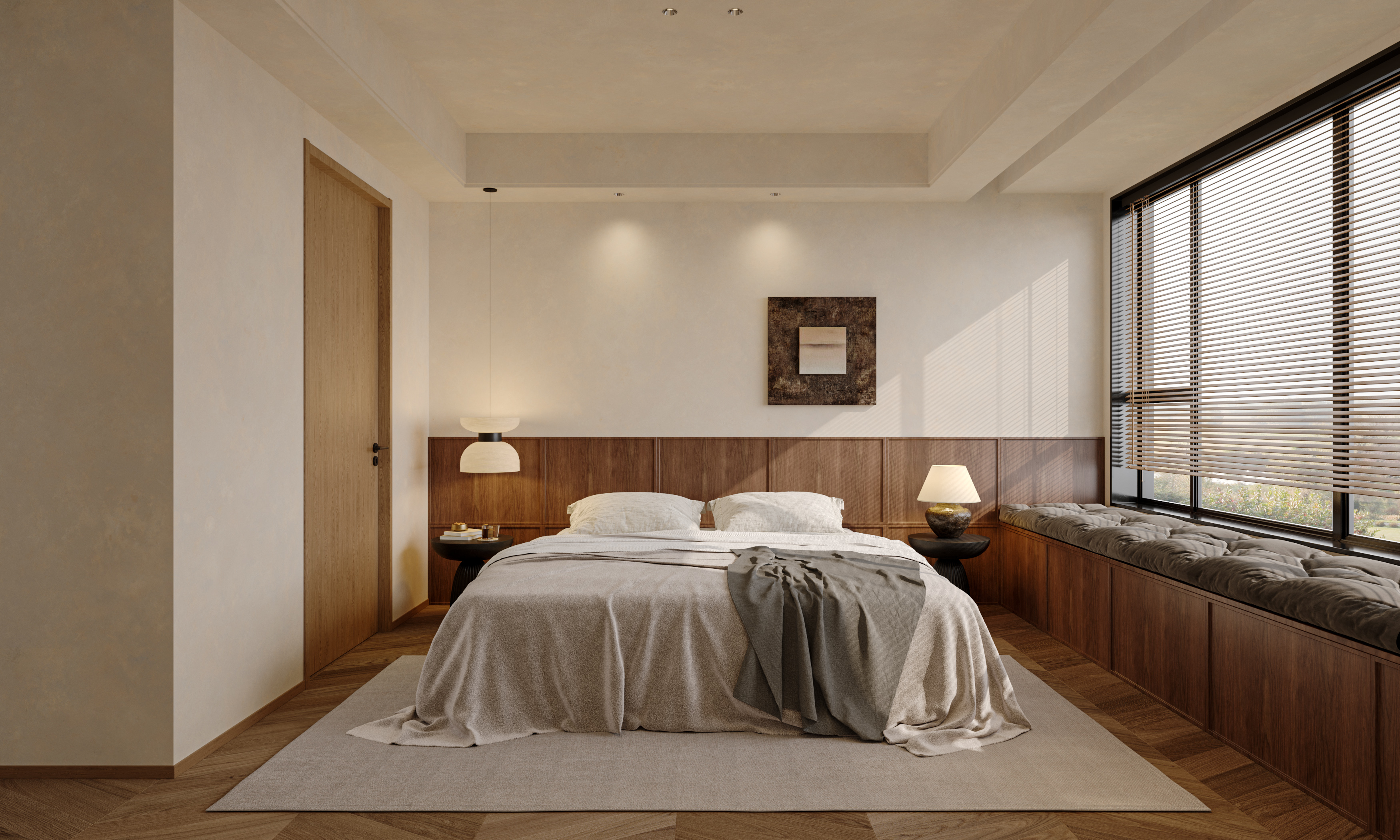 绘感视觉设计——中古风大平层设计案例-11