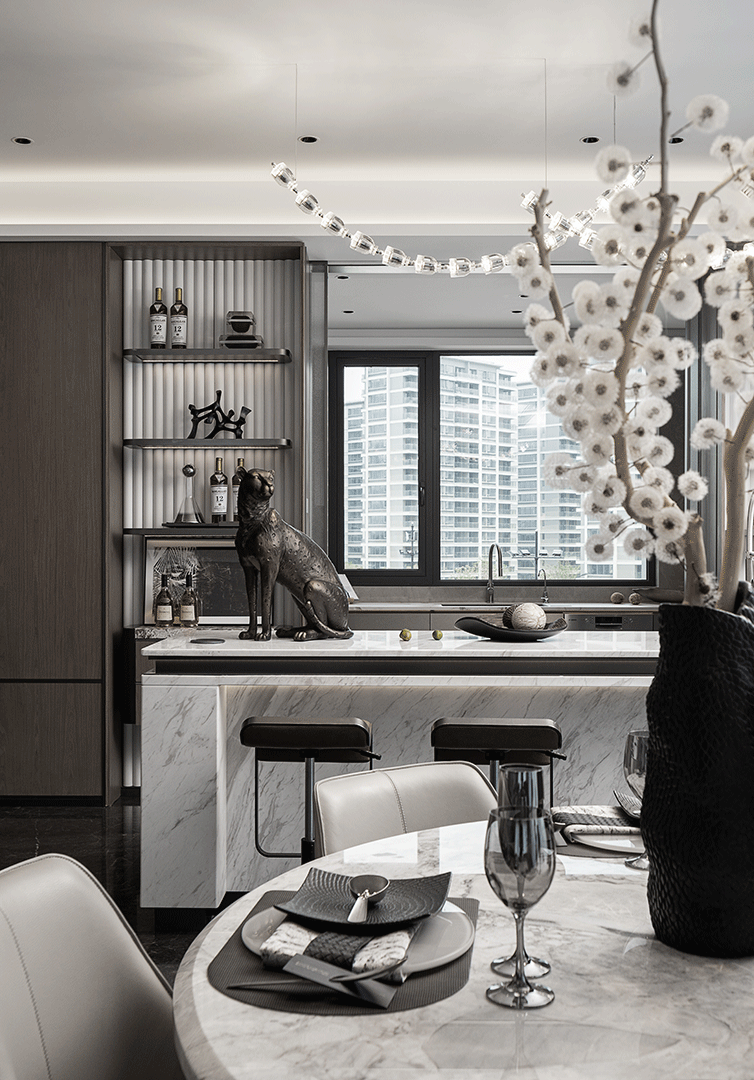 杭州龙湖丰收湖大平层样板间丨中国杭州丨北京靳朝晖设计有限公司-27