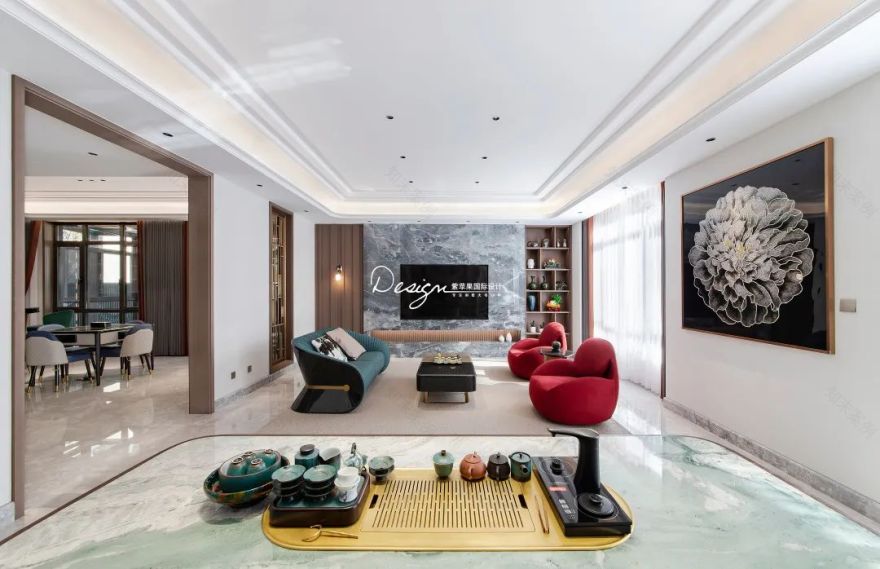 昆明·天璟湾现代轻奢别墅设计丨中国昆明丨紫苹果装饰(昆明)分公司-60
