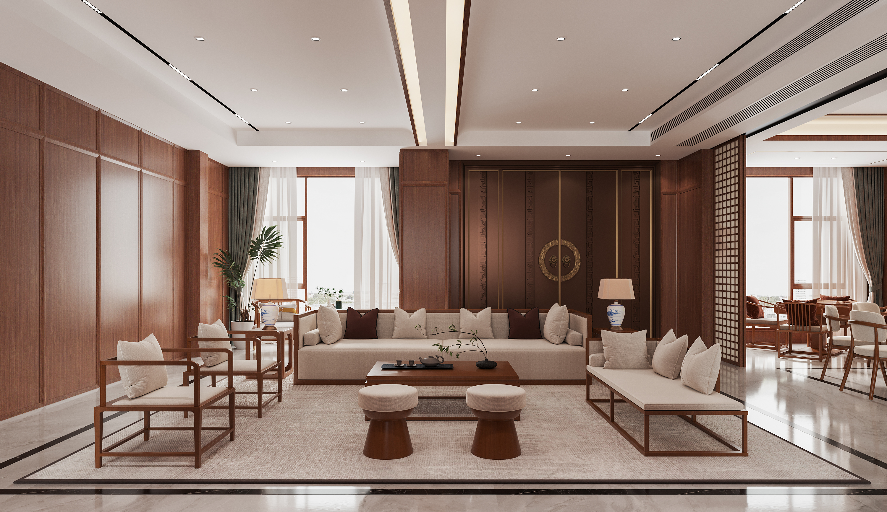 新中式别墅案例-9