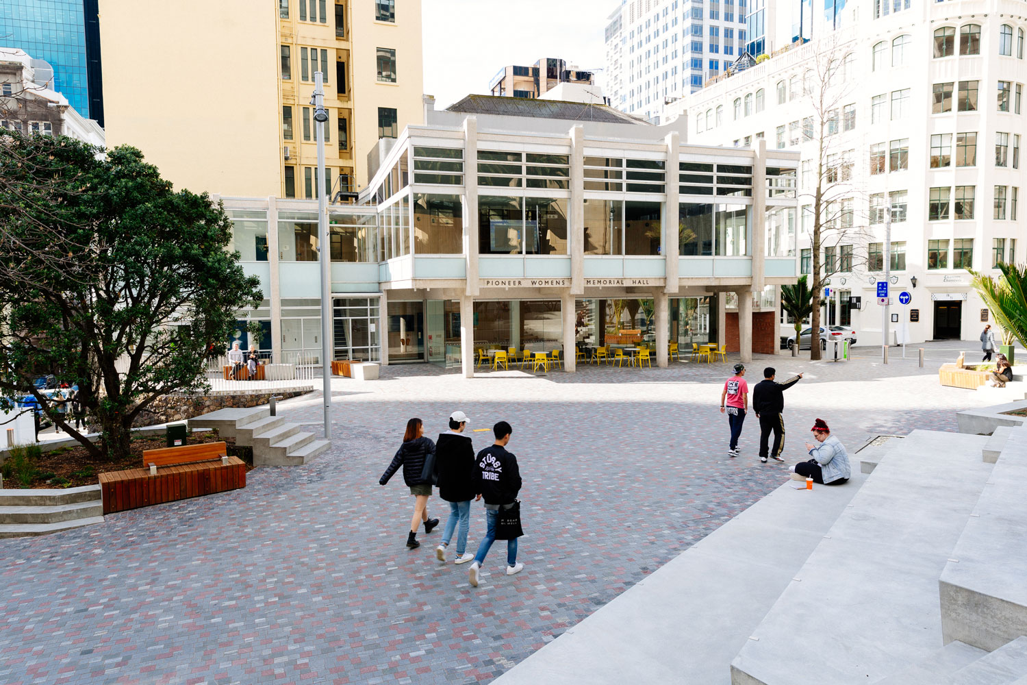 新西兰奥克兰市中心的公共艺术绿洲——Freyberg Place-36