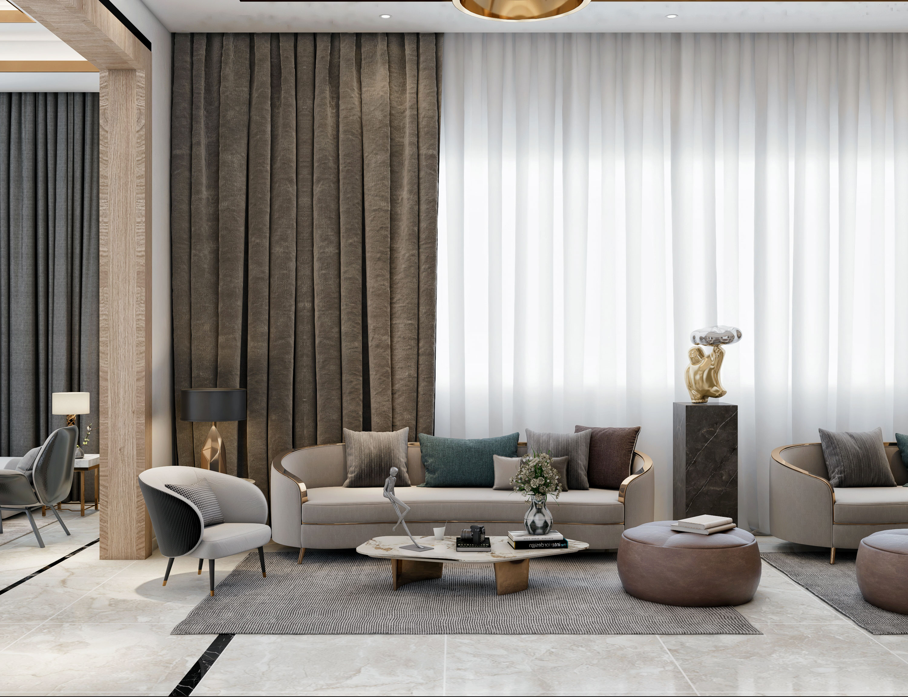 modern seating with kitchenette-2