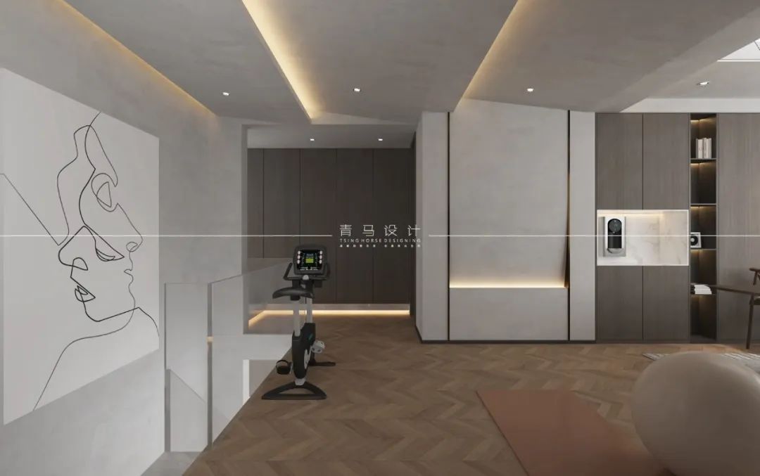 世园大公馆现代简约顶跃设计丨中国西安丨青马别墅设计-48