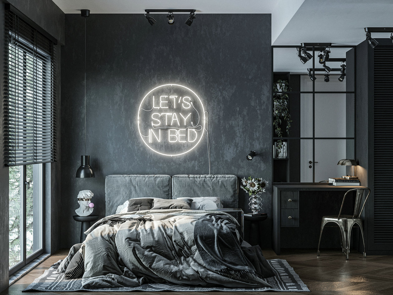 深色系公寓设计-16