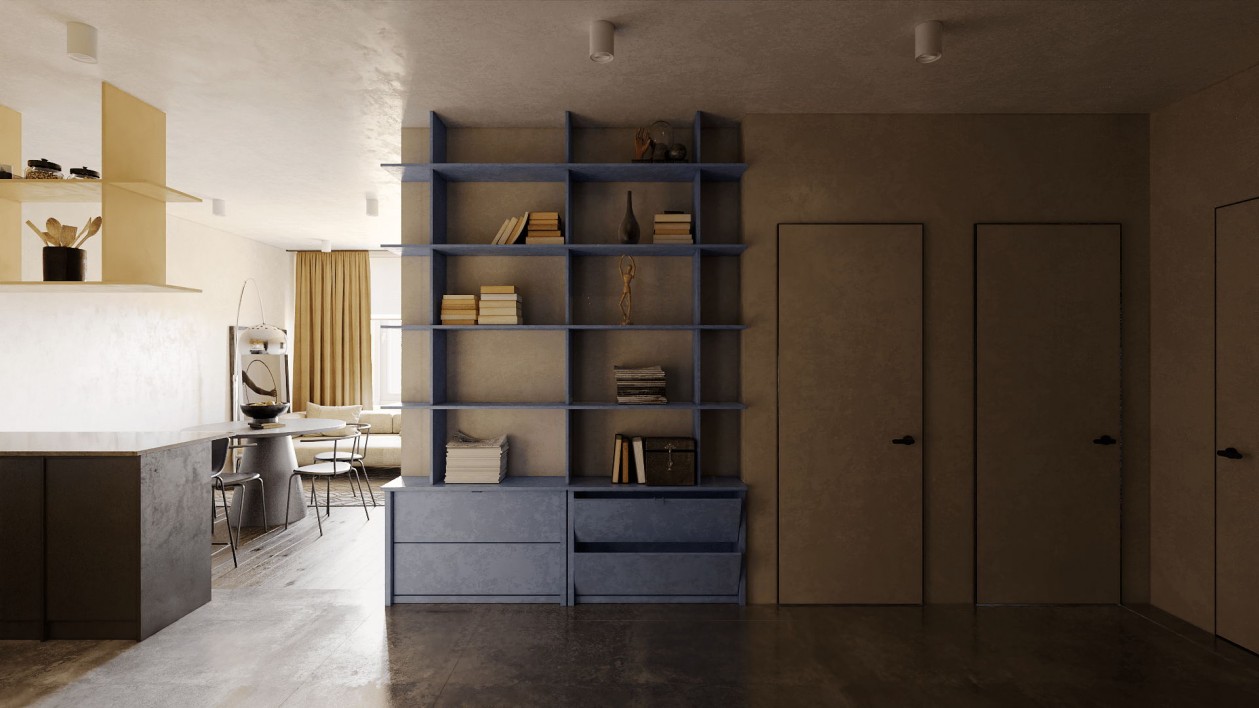 乌克兰70㎡ 浅色系空间设计 温柔极了！-4