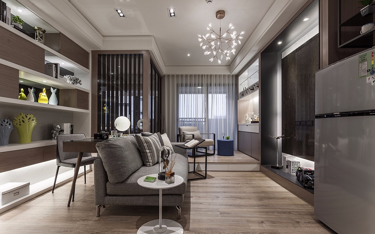 北欧简约公寓  得比空间设计-0