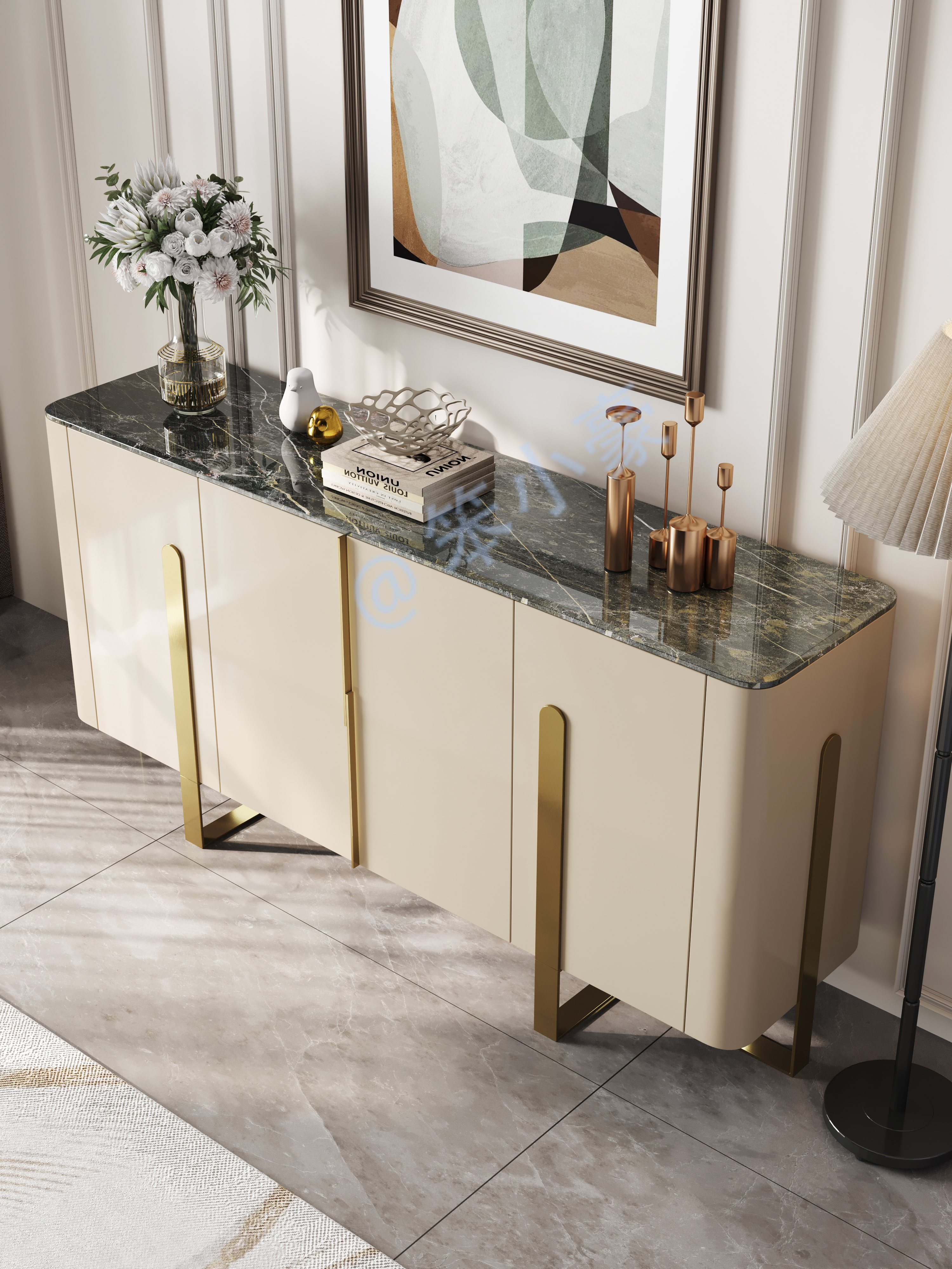 轻奢餐边柜设计案例-2