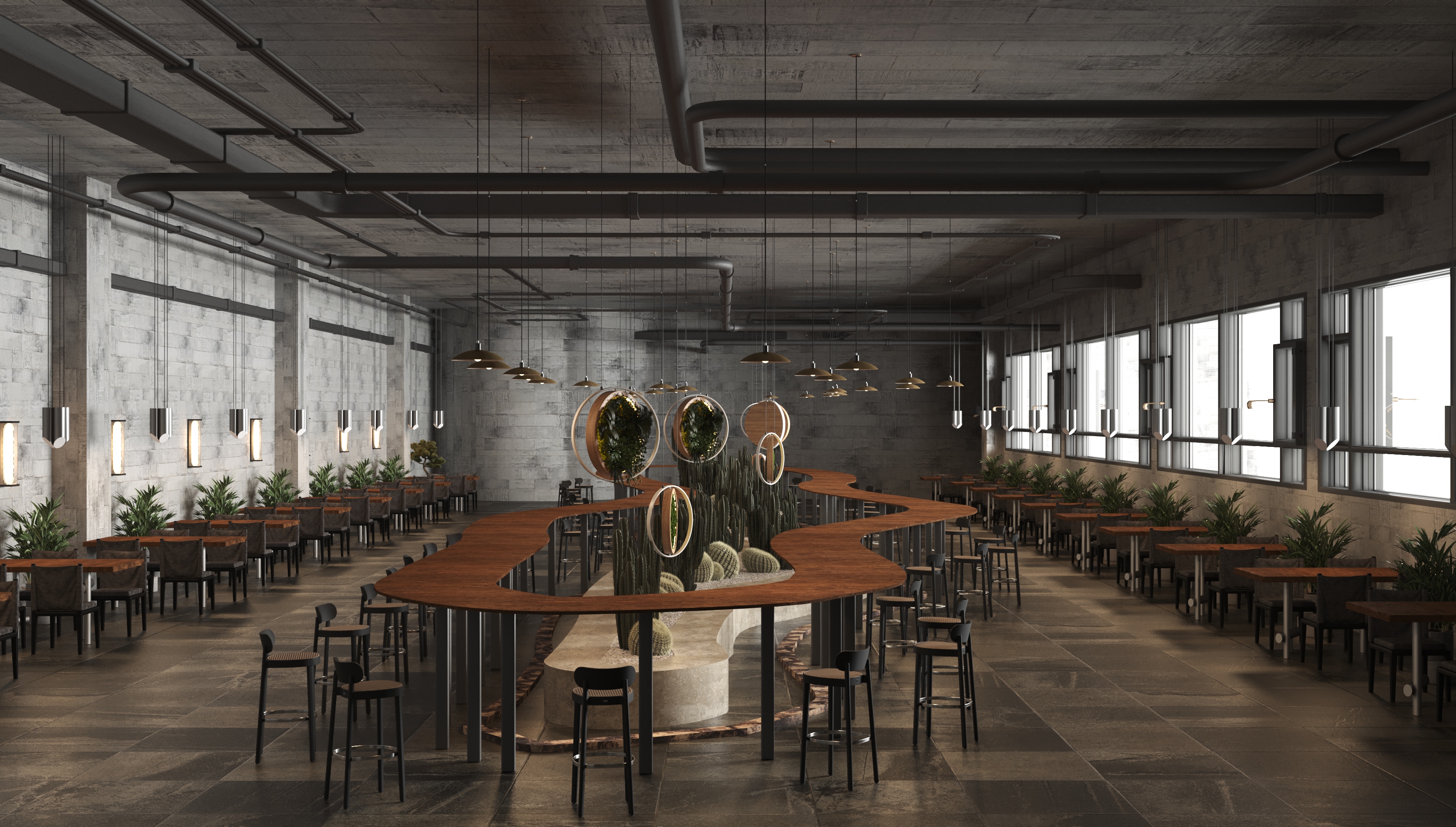 后工业风格快餐店-7