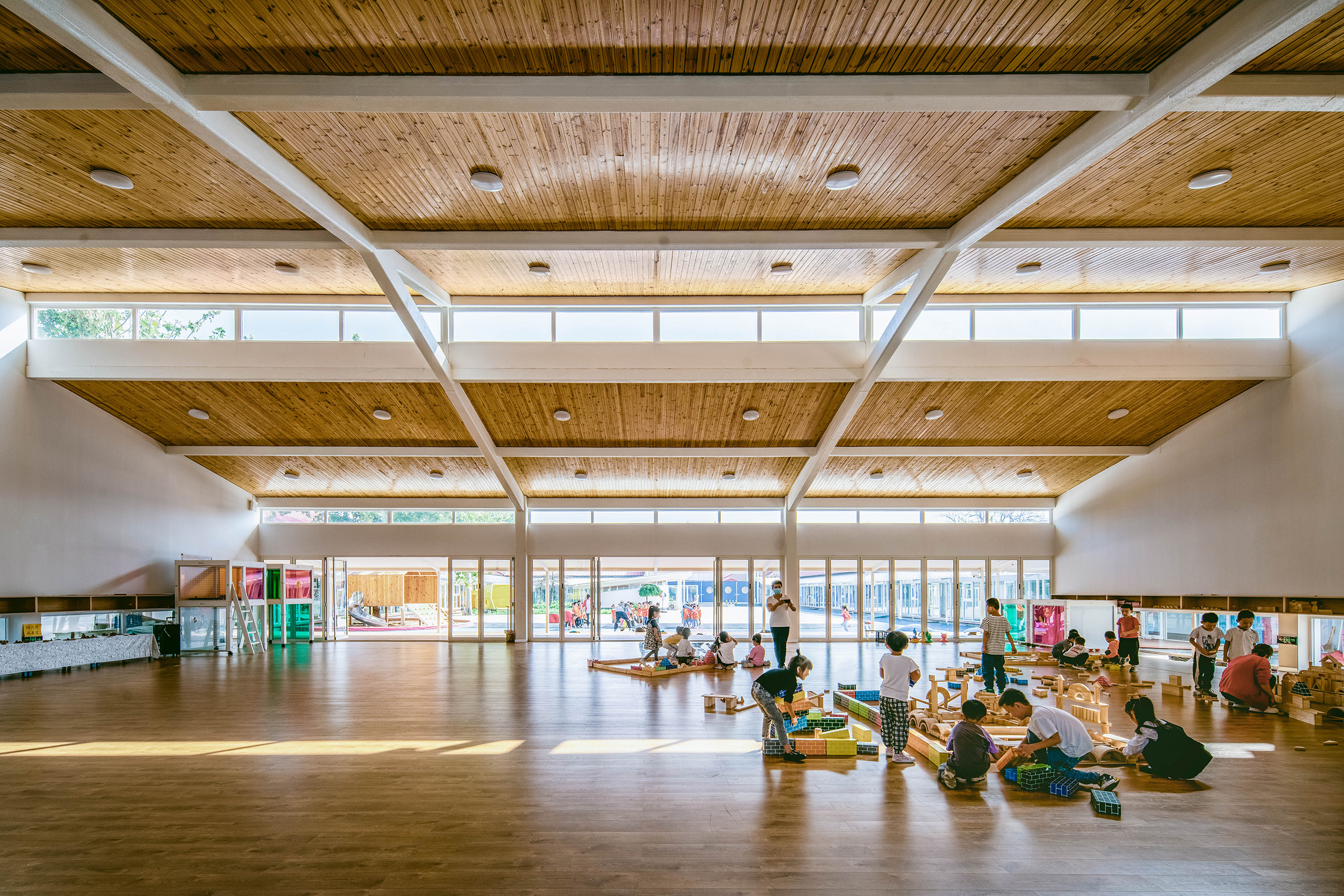 探学环  献县阳光幼儿园:环廊将新旧空间串联丨中国河北丨众建筑-31