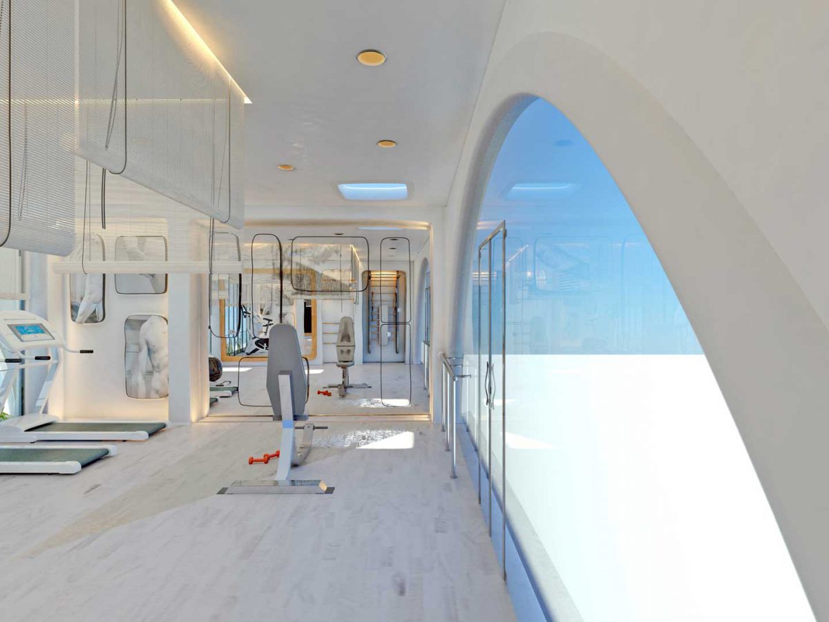 Dome Resort Gym - Utopia Hotel Design Staging-7