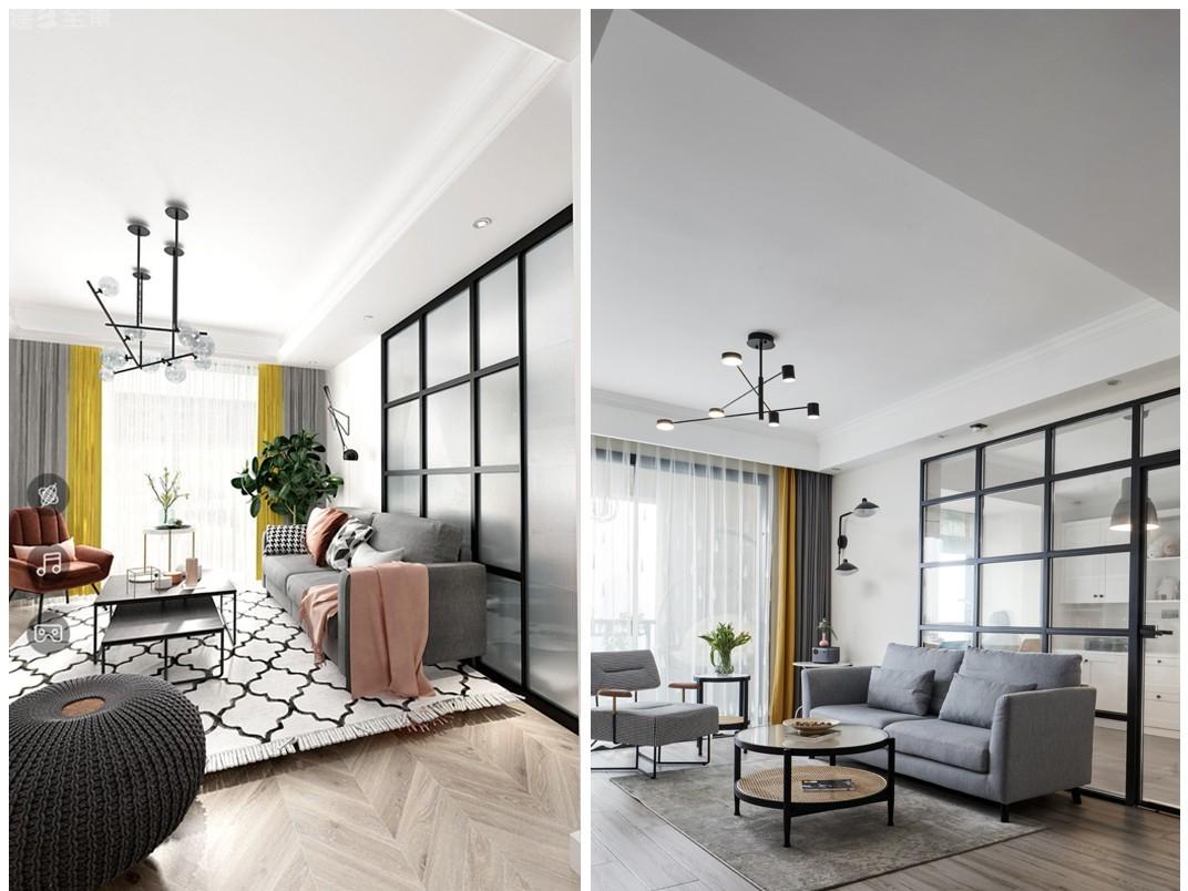 薄荷夏日,书柜壁炉打造清雅空间-21