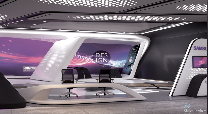 三星展览展台设计丨KHALED IBRAHEIM-11