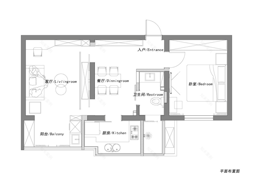 50㎡老房翻新,打造现代简约温馨新居-11