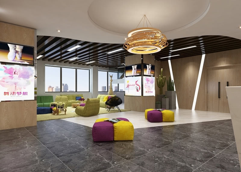 舞蹈教室 舞蹈房设计案例效果图-13