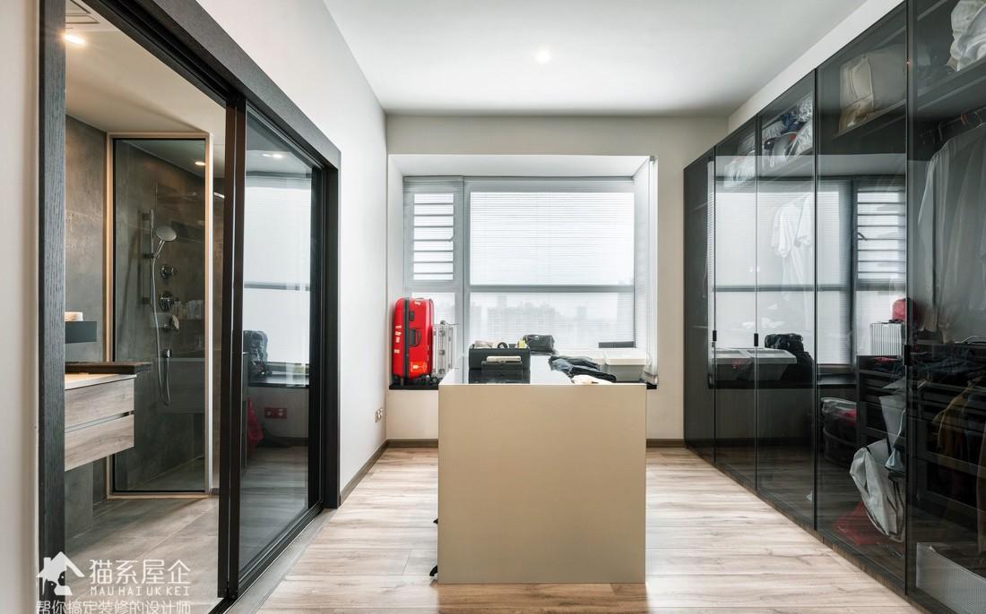 80 后海归 217㎡工业风家设计，全屋无主灯，餐厨一体，阳光房变榻榻米-41