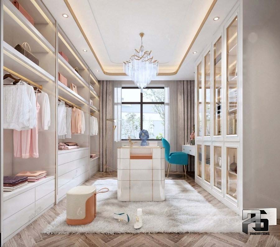 DRESSING ROOM 3D INTERIOR . MODERN STYLES 2-7