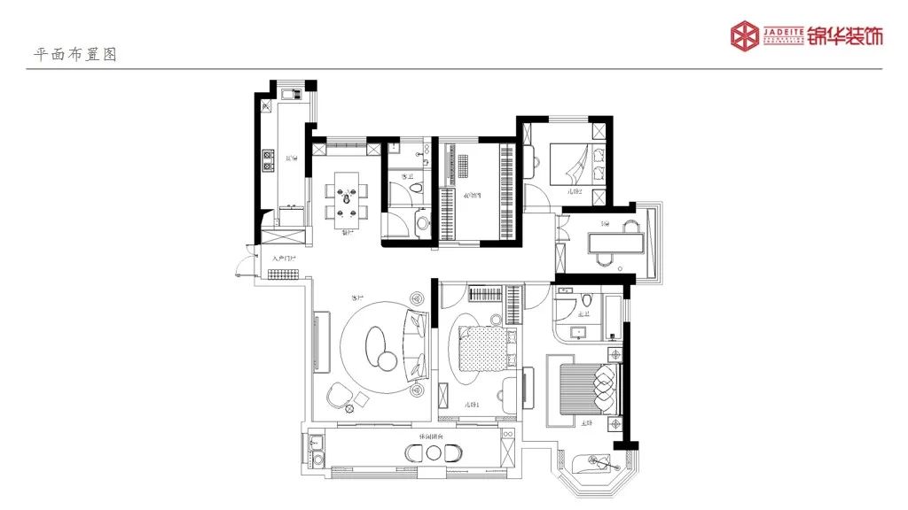美式轻奢软装提案丨锦华装饰-45