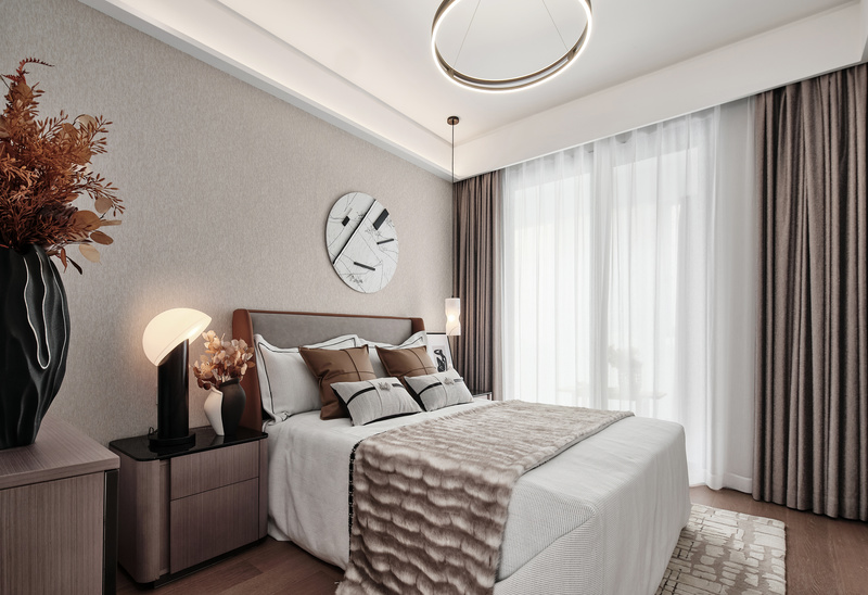 郑州新城玺樾门第118㎡新中式超现代样板间-7