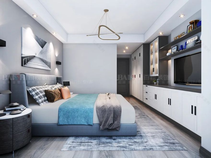 百视装饰•外滩府 | 现代简约风格打造舒适生活空间-111