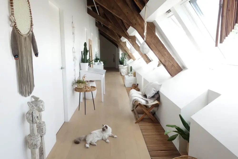 比利时 230㎡时尚波西米亚风屋顶阁楼设计-13