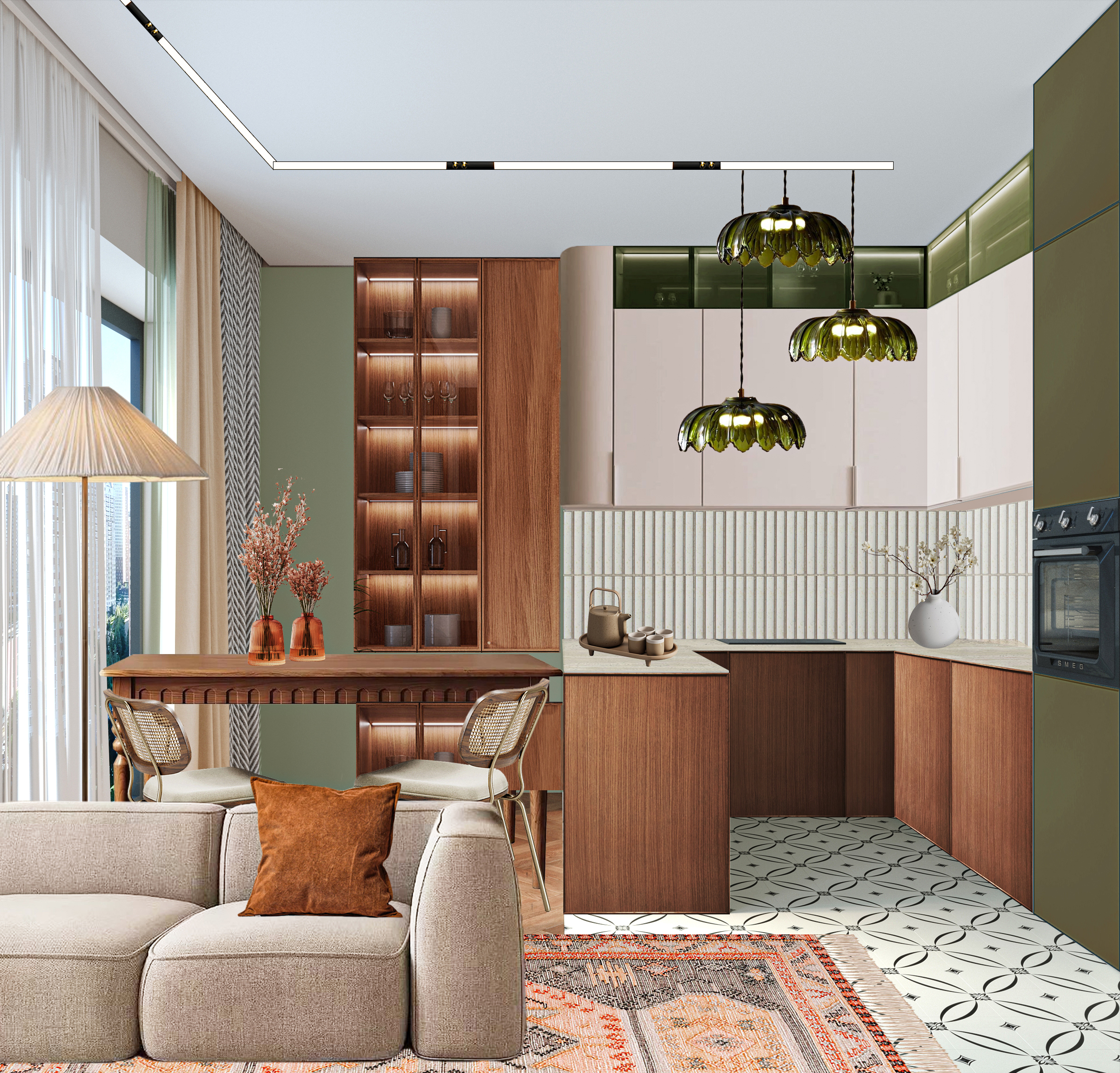 Коллажи интерьера Level Мичуринский-2