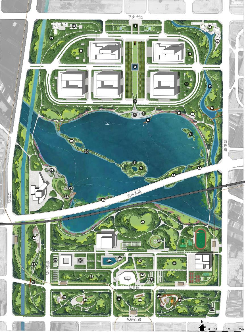 郑州象湖生态文化公园丨中国郑州丨北林地景-2