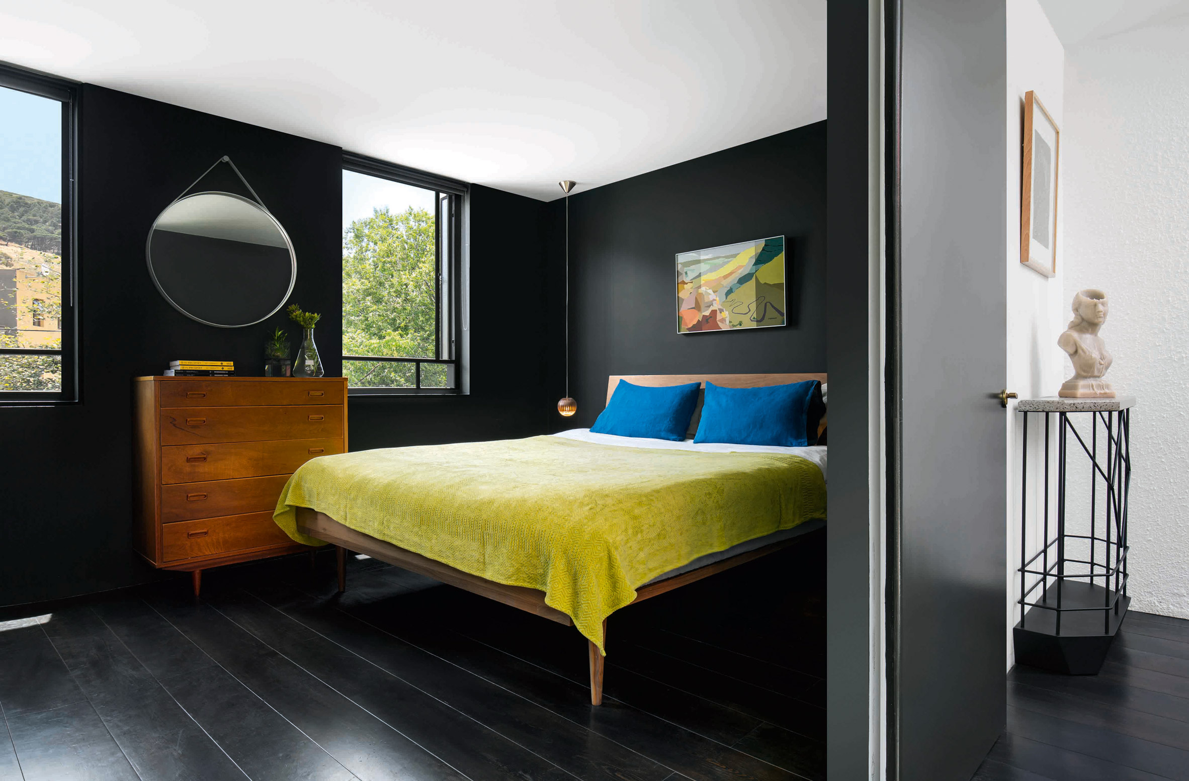 Rooftop pool and vertical garden feature in Fold Architects' pink Cape Town house-24