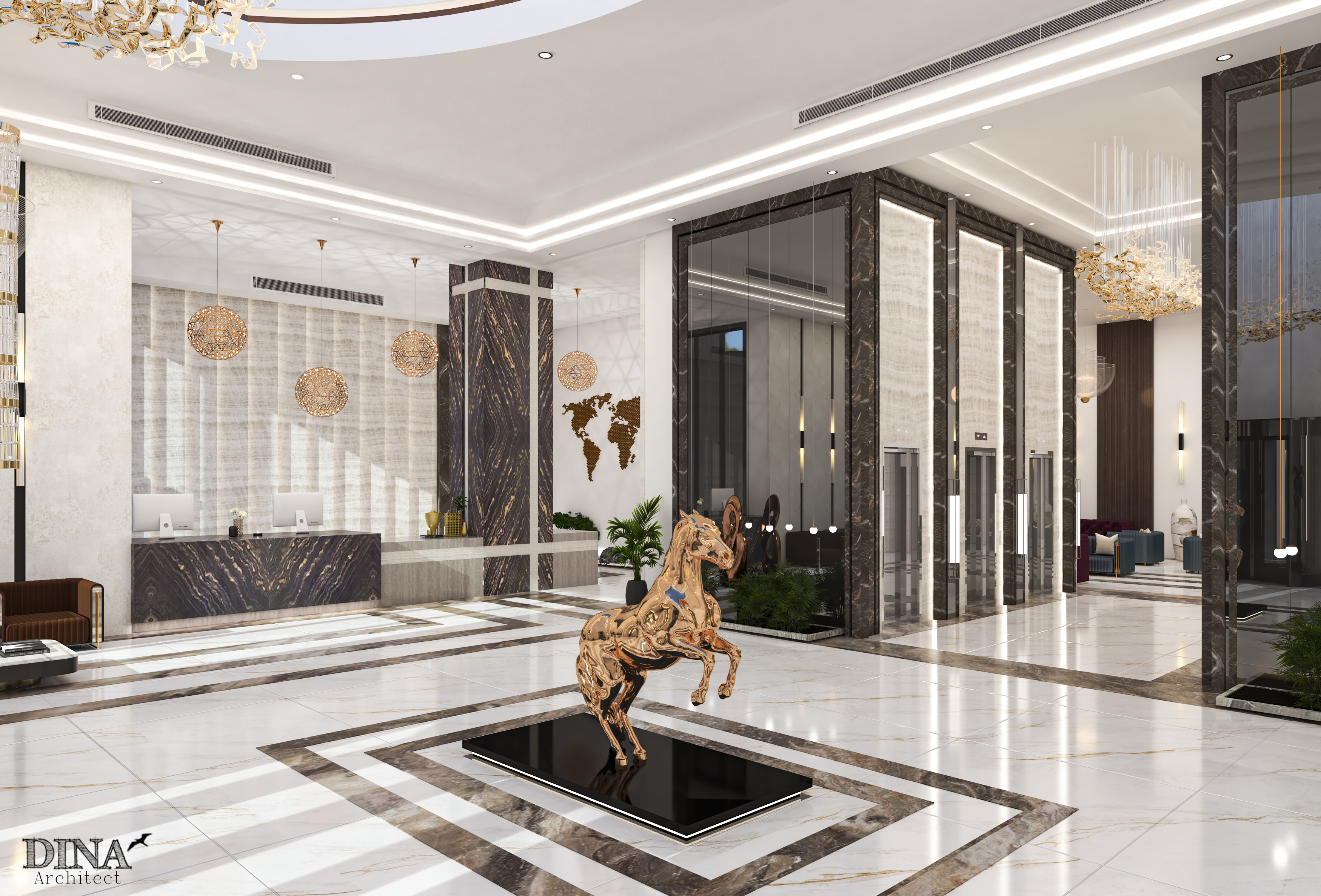 吉达万豪酒店丨Almamlka design-7