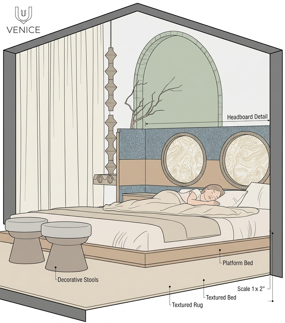 主卧室设计丨Mohammed Yossef-25