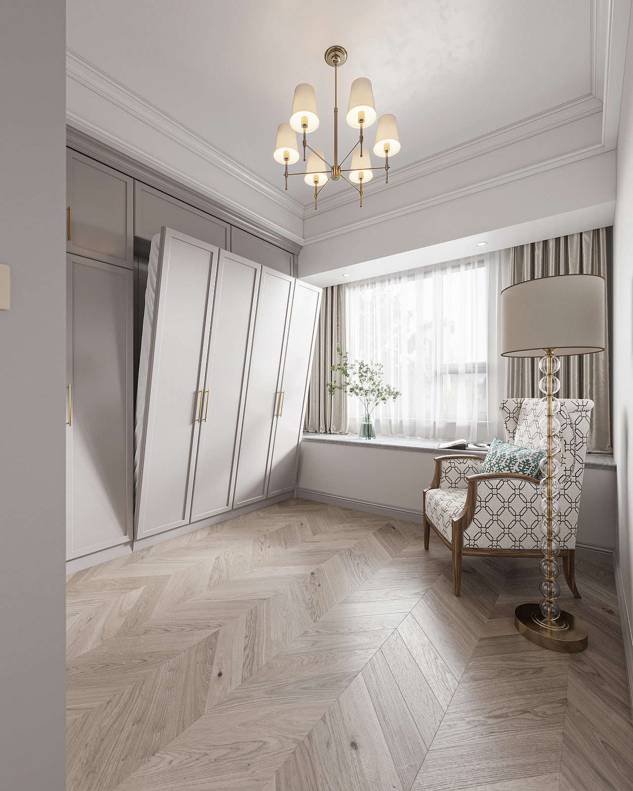 法式轻奢平层设计-26