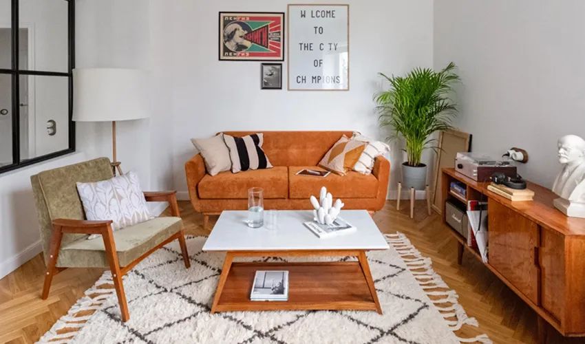 110㎡世中期现代主义人字地板住宅-0