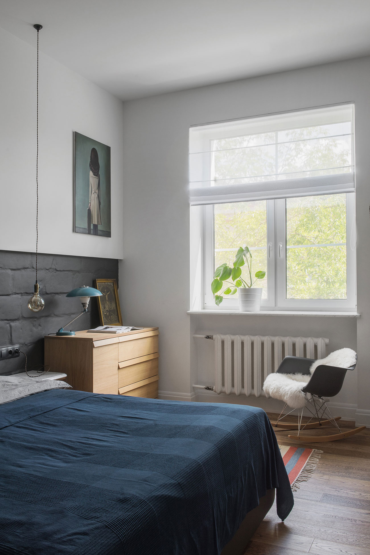 Remodeled Stalinist Style Apartment was converted into a Modern Space with a Retro Touch-33