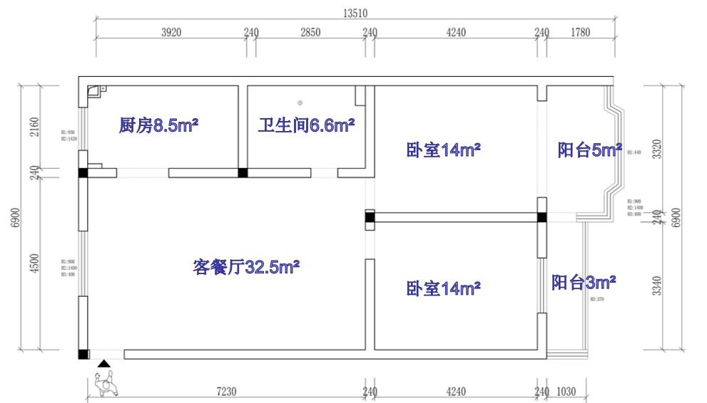 100㎡老房焕新生丨中国芜湖丨鸿鹄设计-11