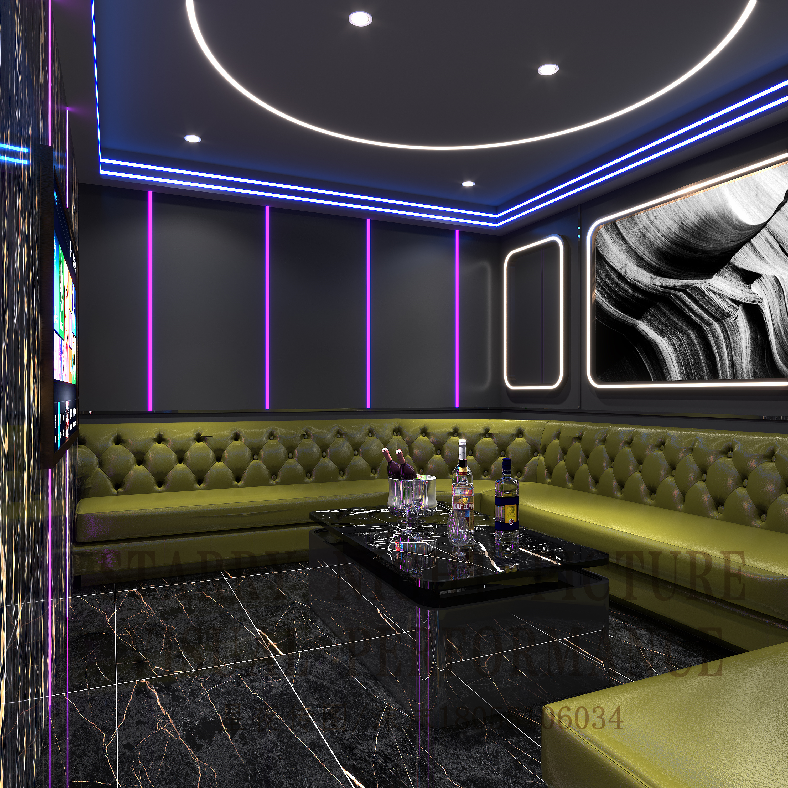 星夜传图 | 工装KTV设计--理性和感性的融和-9