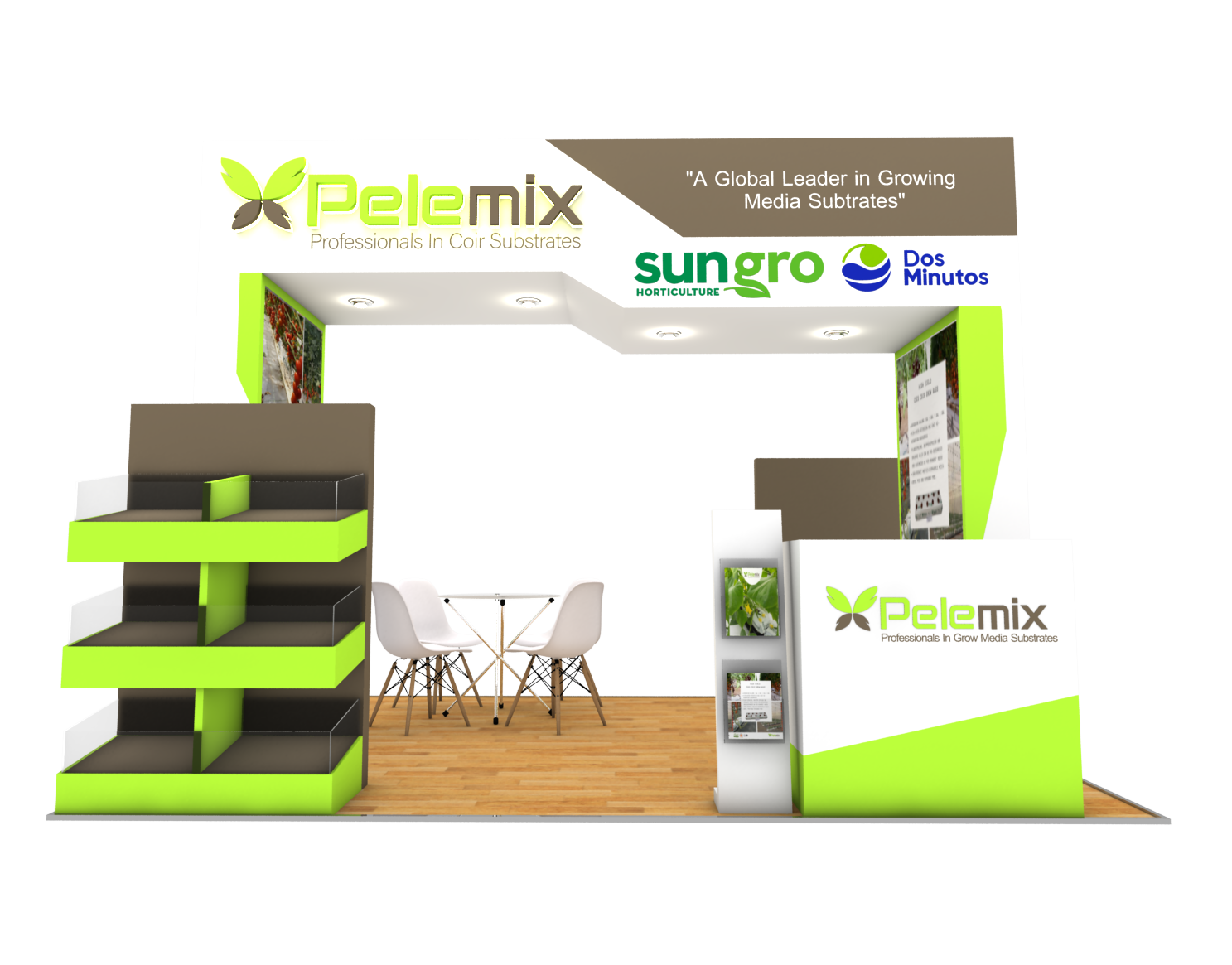 3D booth design and graphic design for its presentation-0