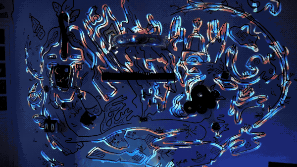 Reflections | Interactive wall Installation-15