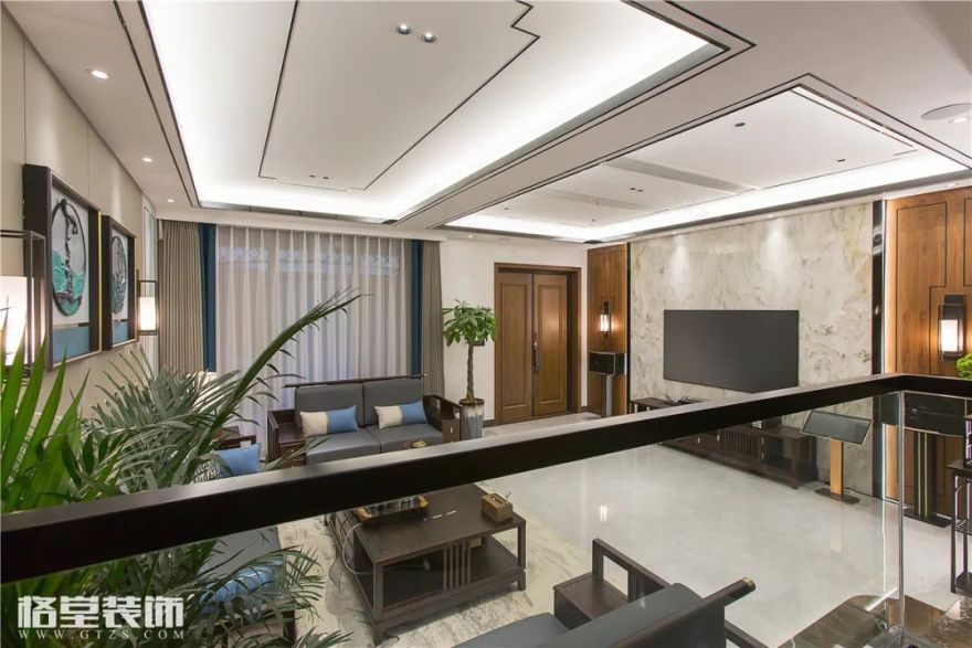 常山浅水湾 92#中式美墅设计丨格堂装饰-11