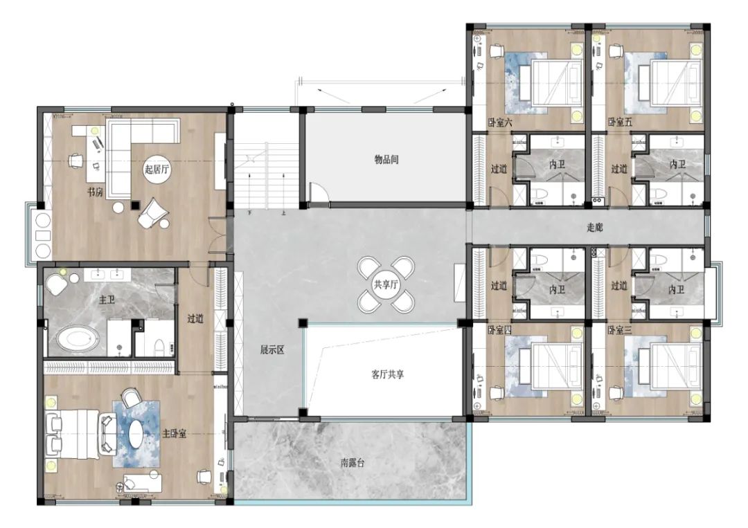 极简空间与自然元素的完美融合丨月和设计-71