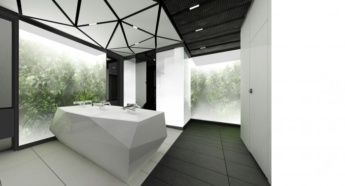 金色庭院购物中心02号卫生间

注：Toalety常见为卫生间之意；Złote Tarasy是波兰华沙一个知名的购物中心，中文一般译为金色庭院购物中心  丨波兰华沙丨Rubicon Architekt Kraków-20